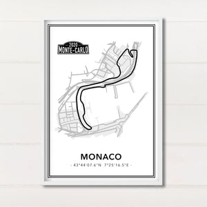 Monaco Race Track Print